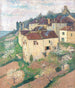 Huse i Saint - Cirq - Lapopie - Henri Martin — visning af kunstværket