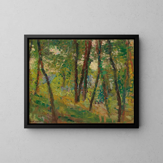 Skovbund - Henri Martin — indrammet kunstværk på væggen