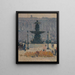 En af fontænerne på Place de la Concorde, Paris - Henri Martin — indrammet kunstværk på væggen