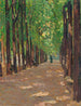 En allé i Versailles Slotshaves - Henri Martin — visning af kunstværket