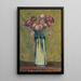 Vase de fleurs - Henri Martin — indrammet kunstværk på væggen