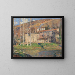 Vue de Labastide-du-Vert, Midi-Pyrénées - Henri Martin — indrammet kunstværk på væggen