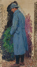 Studie til mindemonumentet L'homme avec une couronne mortuaire de laurier - Henri Martin — visning af kunstværket