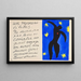 Icare - Henri Matisse — indrammet kunstværk på væggen