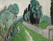 Landskab med cypresser og oliventræer omkring Nice - Henri Matisse — visning af kunstværket