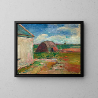 Landskab i Bretagne - Henri Matisse — indrammet kunstværk på væggen