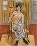 et siddende portræt i et bronzet lys - Henri Matisse — visning af kunstværket