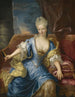 Portræt af en dame, der sidder på en sofa - Henri Millot — visning af kunstværket
