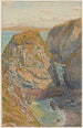 Klipper af Grand Ris Baie de Douarnenez - Henri Rivière — visning af kunstværket