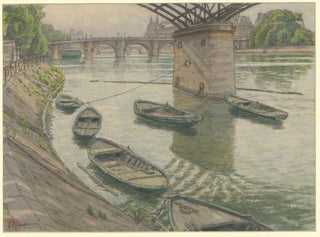 Paris, Quai du Louvre - Henri Rivière — visning af kunstværket