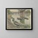 Paris, Quai du Louvre - Henri Rivière — indrammet kunstværk på væggen
