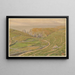 Pointe du Raz, dal nær ved spidsen af Pointe du Raz - Henri Rivière — indrammet kunstværk på væggen