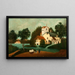 Landskab med Vandmølle - Henri Rousseau — indrammet kunstværk på væggen