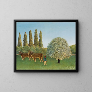 Prairie - Henri Rousseau — indrammet kunstværk på væggen