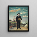 Mig selv, portræt i landskabsformat - Henri Rousseau — indrammet kunstværk på væggen