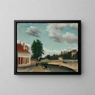 Périphérie de Paris - Henri Rousseau — indrammet kunstværk på væggen