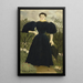 Portrait af Madame M - Henri Rousseau — indrammet kunstværk på væggen