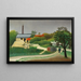 Skovbrug omkring Paris - Henri Rousseau — indrammet kunstværk på væggen