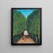 L'avenue du parc de Saint-Cloud - Henri Rousseau — indrammet kunstværk på væggen