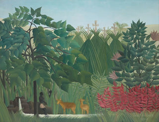 La Cascade - Henri Rousseau — visning af kunstværket