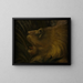 Tête de lion - Henri Rousseau — indrammet kunstværk på væggen