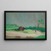 En regnfuld morgen - Henri Rousseau — indrammet kunstværk på væggen