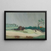 En regnfuld morgen - Henri Rousseau — indrammet kunstværk på væggen