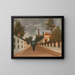 Vue des environs de Paris - Henri Rousseau — indrammet kunstværk på væggen