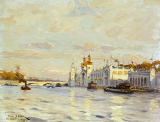 Vue de l'Exposition universelle de 1889 - Henri Saintin — visning af kunstværket