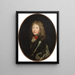 Portræt af den unge Louis XIV - Henri Testelin — indrammet kunstværk på væggen