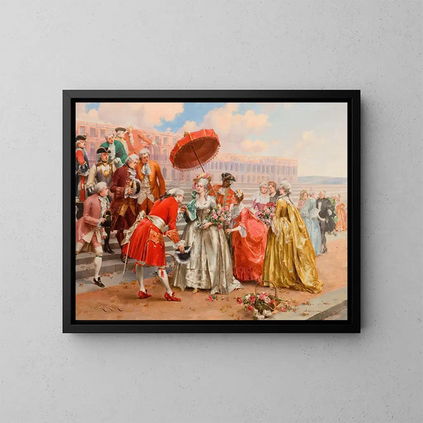 Et vigtigt samling - Henri Victor Lesur — indrammet kunstværk på væggen