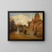 La maison de campagne de Gustave Coteaux - Henri de Braekeleer — indrammet kunstværk på væggen