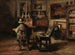 L'atelier de Ferdinand De Braekeleer I, père du peintre - Henri de Braekeleer — visning af kunstværket
