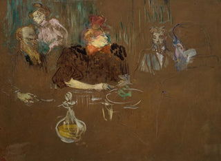 Monsieur og Madame Natanson-bordet - Henri de Toulouse-Lautrec — visning af kunstværket