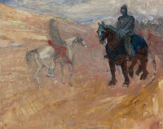 to riddere i rustning - Henri de Toulouse-Lautrec — visning af kunstværket