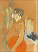 Monsieur Caudieux cafékoncertskuespiller - Henri de Toulouse-Lautrec — visning af kunstværket