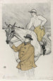 Le jockey allant au poteau - Henri de Toulouse-Lautrec — visning af kunstværket