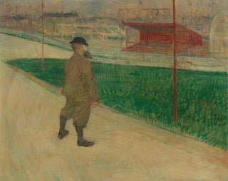 Tristan Bernard ved Buffalo Vélodrome - Henri de Toulouse-Lautrec — visning af kunstværket