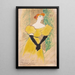Yvette Guilbert - Henri de Toulouse-Lautrec — indrammet kunstværk på væggen