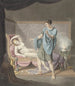 Klassisk repræsentation af en stående mand med en kvinde på en liggestol - Henricus Franciscus Wiertz — visning af kunstværket