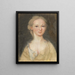 Ann Broughton Mme John Gibbs - Henrietta Johnston — indrammet kunstværk på væggen