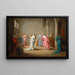 En Besøg i et Harem - Henriette Browne — indrammet kunstværk på væggen