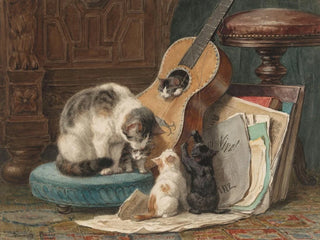 Les Musiciens - Henriette Ronner-Knip — visning af kunstværket