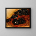 La Mère fière - Henriette Ronner-Knip — indrammet kunstværk på væggen