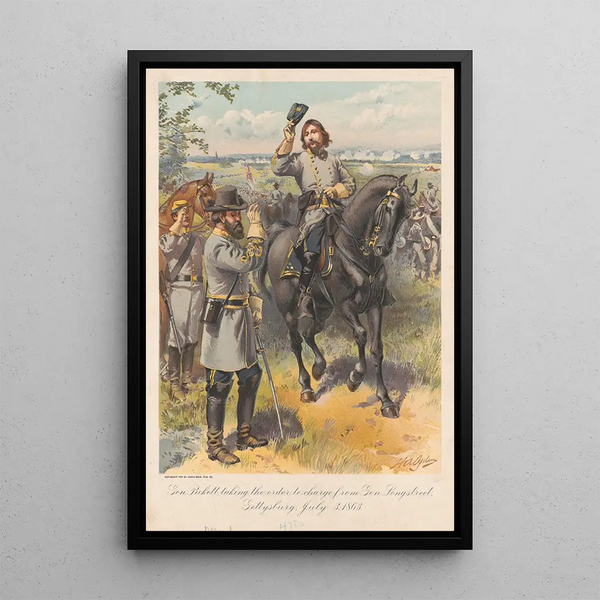 Henry Alexander Ogden - Gen Pickett taking the order to charge from Gen Longstreet Gettysburg July 3 1864.webp