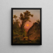 Vue depuis le coucher de soleil de Bluff - Henry Ary — indrammet kunstværk på væggen