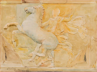 de centrale metope i frisen af Phidias fra Parthenon - Henry Bacon — visning af kunstværket