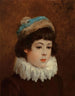 Portrait af en ung pige - Henry Bacon — visning af kunstværket