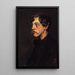 Portrait af Camille Mauclair 1872-1945 kunstkritik - Henry Bataille — indrammet kunstværk på væggen