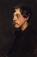 Portrait af Camille Mauclair 1872-1945 kunstkritik - Henry Bataille — visning af kunstværket